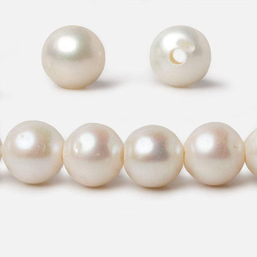 10x9-11x10mm Off White Baroque 2.5mm Drill Hole Freshwater Pearls 17 pcs (ONLINE ORDER ONLY)
