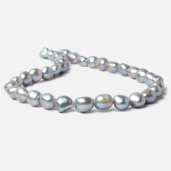 10x9-12x10mm Lilac Silver Baroque 2.5mm large hole Pearls 15 inch 35 pieces (ONLINE ORDER ONLY)