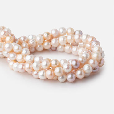 10x9-12x10mm Tri Color Baroque Freshwater Pearls 16 inch 38 Beads (ONLINE ORDER ONLY)