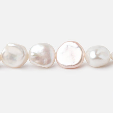 10x9-13x13mm Off White Keshi Freshwater Pearls 15.5 inch 36 beads (ONLINE ORDER ONLY)