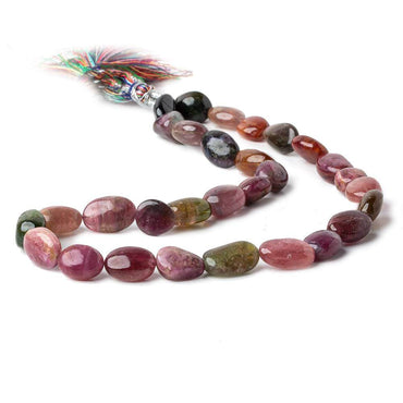 10x9-16x8mm Multi Color Tourmaline Plain Nuggets 14 inch 28 beads (ONLINE ORDER ONLY)