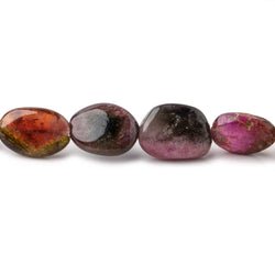 10x9-18x9mm Multi Color Tourmaline Plain Nugget Beads 16 inch 30 pieces (ONLINE ORDER ONLY)