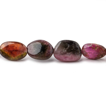 10x9-18x9mm Multi Color Tourmaline Plain Nugget Beads 16 inch 30 pieces (ONLINE ORDER ONLY)
