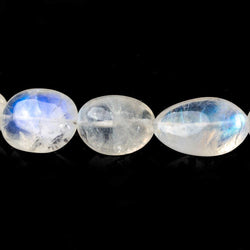 10x9-20x11mm Rainbow Moonstone plain nugget Beads 18 inch 31 pieces (ONLINE ORDER ONLY)