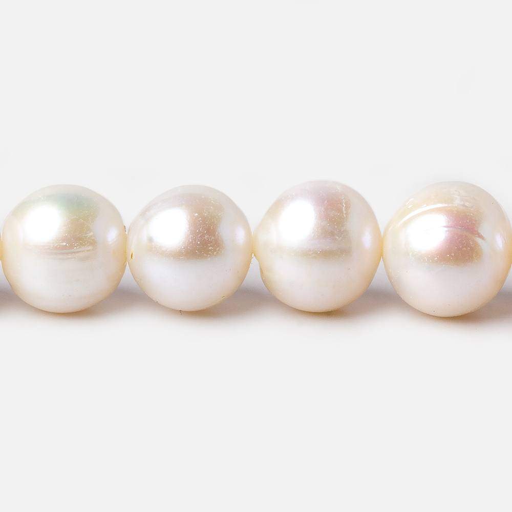 10x9.5mm Cream Off Round Freshwater Pearls 16 inch 46 pieces AA (ONLINE ORDER ONLY)
