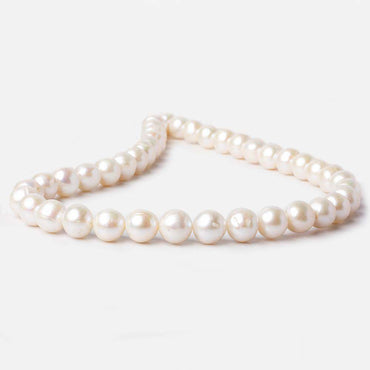 10x9.5mm Cream Off Round Freshwater Pearls 16 inch 46 pieces AA (ONLINE ORDER ONLY)