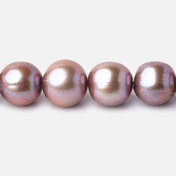 10x9mm Petal Pink Off Round Freshwater Pearl Beads 15 inch 42 pieces (ONLINE ORDER ONLY)