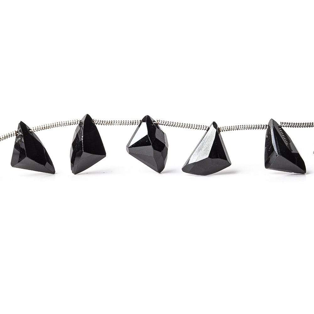 10x9x6-12x9x6mm Black Spinel Top Drill Free Form Beads 8.5 inch 16 pieces A (ONLINE ORDER ONLY)