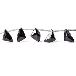 10x9x6-12x9x6mm Black Spinel Top Drill Free Form Beads 8.5 inch 16 pieces A (ONLINE ORDER ONLY)