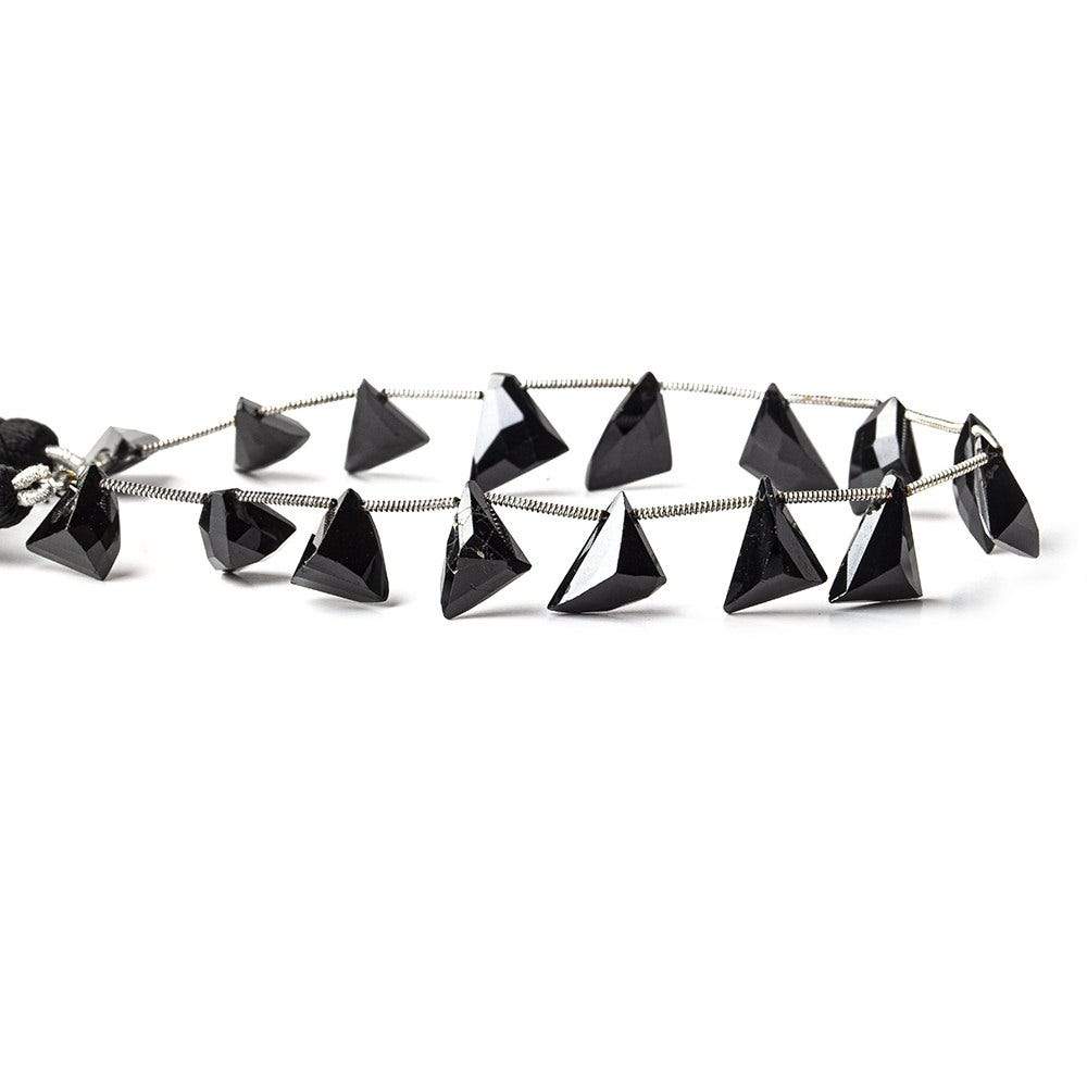 10x9x6-12x9x6mm Black Spinel Top Drill Free Form Beads 8.5 inch 16 pieces A (ONLINE ORDER ONLY)