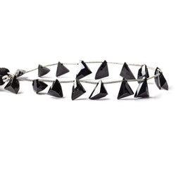 10x9x6-12x9x6mm Black Spinel Top Drill Free Form Beads 8.5 inch 16 pieces A (ONLINE ORDER ONLY)