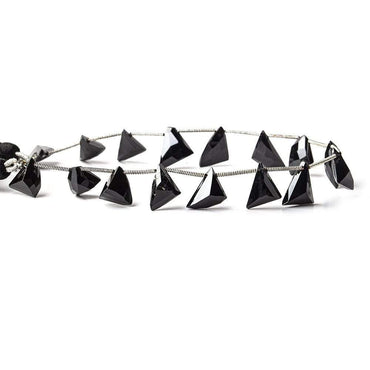 10x9x6-12x9x6mm Black Spinel Top Drill Free Form Beads 8.5 inch 16 pieces A (ONLINE ORDER ONLY)