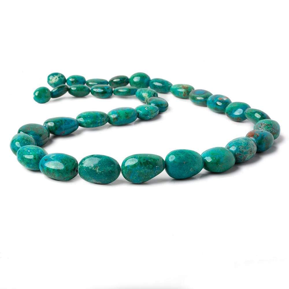 10x9x7-20x13x11mm Chrysocolla plain nugget beads 20 inches 33 pieces AA (ONLINE ORDER ONLY)