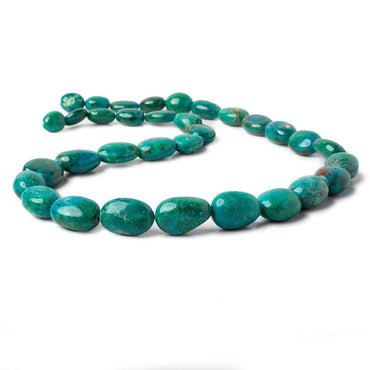 10x9x7-20x13x11mm Chrysocolla plain nugget beads 20 inches 33 pieces AA (ONLINE ORDER ONLY)