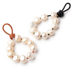 11-12.5mm White Large Hole Baroque Pearls Set of 10