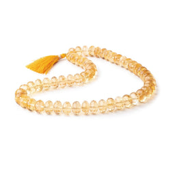 9-11mm Citrine Faceted Rondelle Beads 16 inch 58 pieces AAA (ONLINE ORDER ONLY)