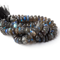 11-12mm Labradorite Plain Rondelle Beads 8 inch 30 pieces AA (ONLINE ORDER ONLY)