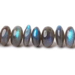 11-12mm Labradorite Plain Rondelle Beads 8 inch 30 pieces AA (ONLINE ORDER ONLY)
