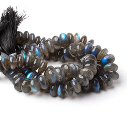 11-12mm Labradorite Plain Rondelle Beads 8 inch 32 pieces AA (ONLINE ORDER ONLY)