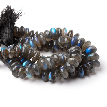 11-12mm Labradorite Plain Rondelle Beads 8 inch 32 pieces AA (ONLINE ORDER ONLY)
