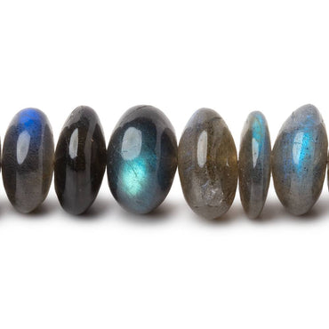 11-12mm Labradorite Plain Rondelle Beads 8 inch 32 pieces AA (ONLINE ORDER ONLY)