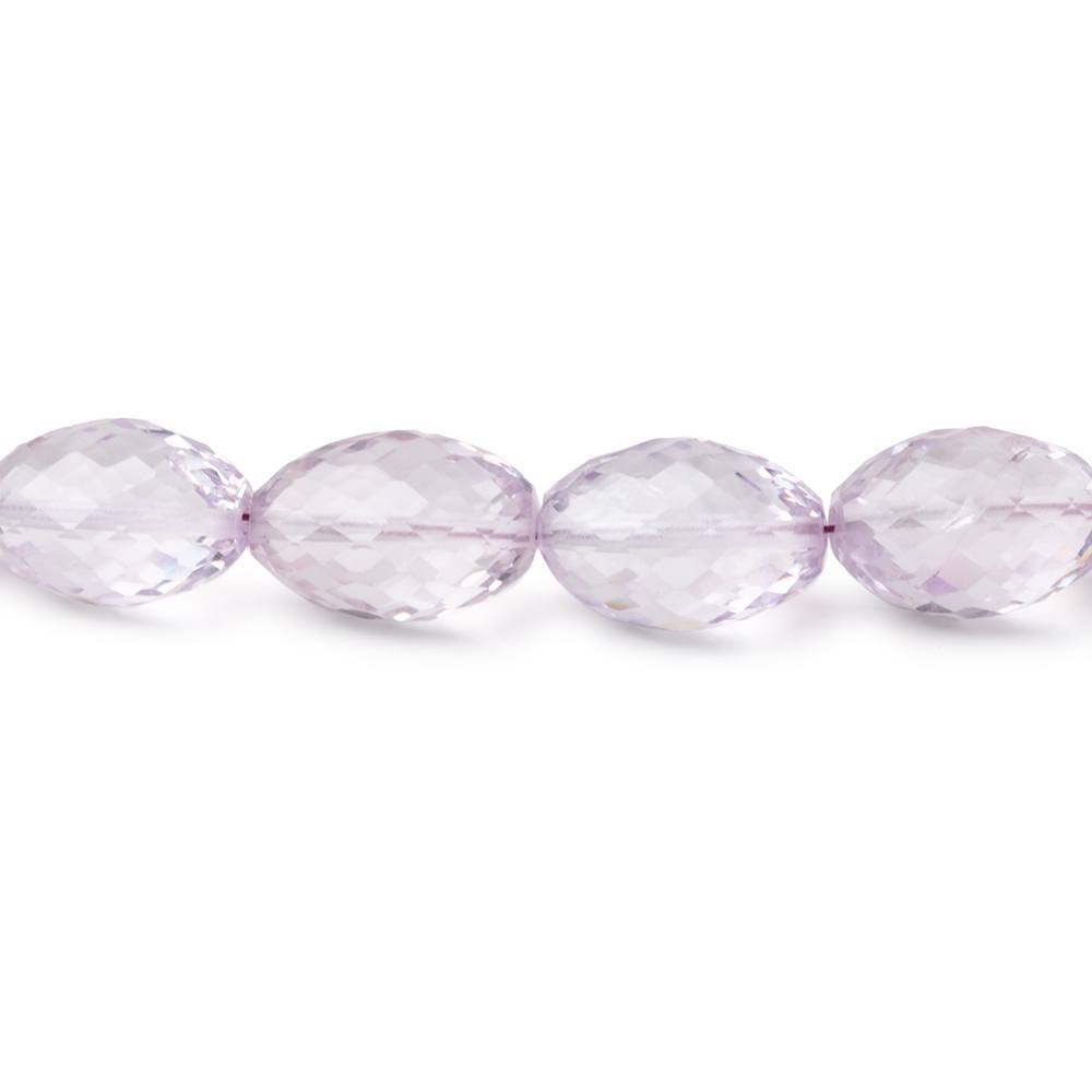 11-12mm Pink Amethyst Faceted Olive Beads 16 inch 35 pieces AA (ONLINE ORDER ONLY)