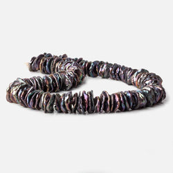 11-13.5mm diameter Peacock center drilled Keshi Freshwater Pearls 16 inch 95 pieces A (ONLINE ORDER ONLY)