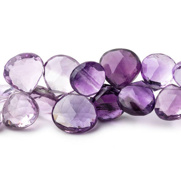 12mm Shaded Amethyst Faceted Heart Beads 8 inch 40 pieces (ONLINE ORDER ONLY)