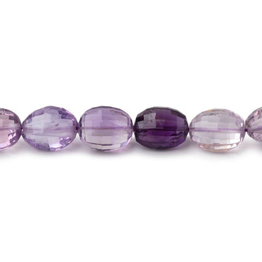 11-13mm Amethyst Straight Drill Faceted Oval Beads 15 inch 32 pieces (ONLINE ORDER ONLY)