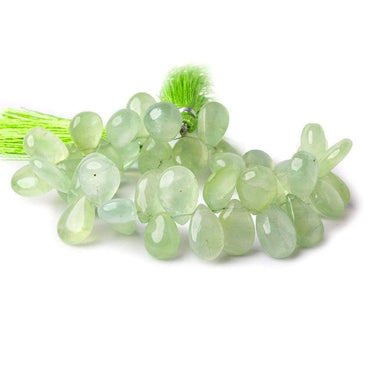11-13mm Green Prehnite Plain Pear Beads 8 inch 43 pieces (ONLINE ORDER ONLY)