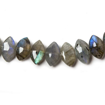 11-13mm Labradorite Side Drilled Faceted Marquise Beads 8 inch 28 pieces (ONLINE ORDER ONLY)