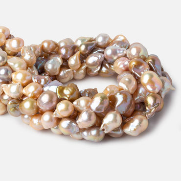 11-13mm Multi Color Ultra Baroque Freshwater Pearls 16.5 inch 23 pieces (ONLINE ORDER ONLY)