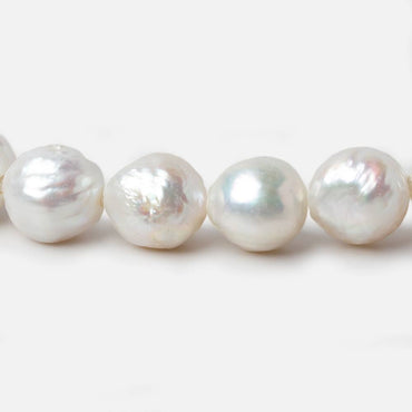 11-13mm Off White Baroque Large Hole pearls 8 inch 14 pieces (ONLINE ORDER ONLY)