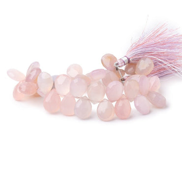 11-13mm Rose Pink Chalcedony Faceted Pear Beads 8 inch 38 pieces (ONLINE ORDER ONLY)
