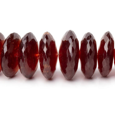 11-14mm Hessonite Garnet German Faceted Rondelle Beads 7.5 inch 40 pieces (ONLINE ORDER ONLY)