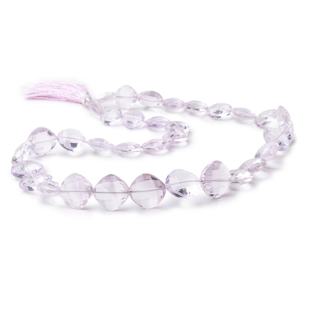 11-14mm Pink Amethyst Faceted Pillow Beads 18 inch 34 pieces (ONLINE ORDER ONLY)