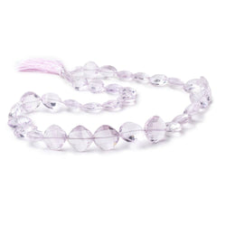 11-14mm Pink Amethyst Faceted Pillow Beads 18 inch 34 pieces (ONLINE ORDER ONLY)
