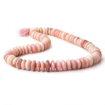 11-14mm Pink Peruvian Opal German Faceted Rondelle Beads 17.5 inch 78 pcs AA (ONLINE ORDER ONLY)