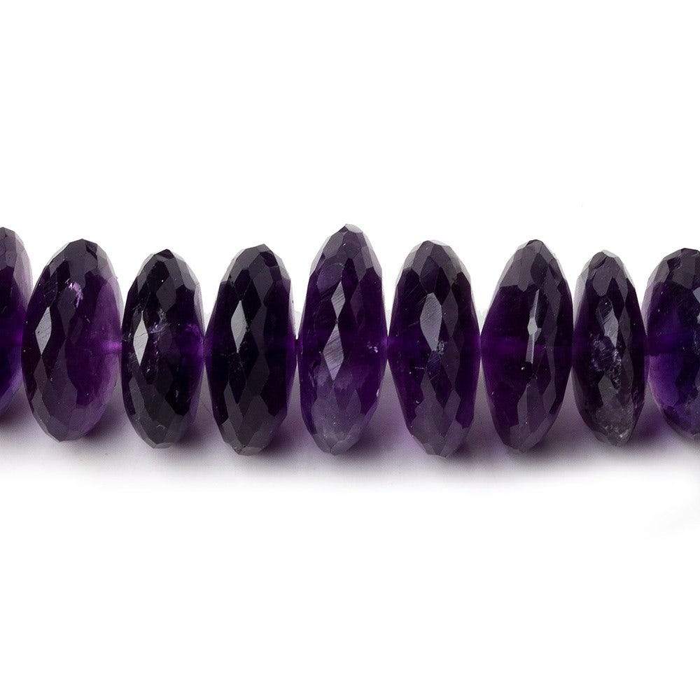 11-15mm Amethyst German Faceted Rondelle Beads 15 inch 79 pieces (ONLINE ORDER ONLY)