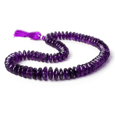 11-15mm Amethyst German Faceted Rondelle Beads 15 inch 79 pieces (ONLINE ORDER ONLY)