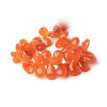 11-15mm Carnelian Faceted Pear Beads 7.5 inch 50 pieces (ONLINE ORDER ONLY)