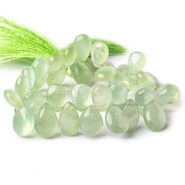 11-15mm Green Prehnite Plain Pear Beads 8 inch 40 pieces (ONLINE ORDER ONLY)