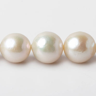 11-15mm Off White Round Freshwater Pearls A Grade 29 beads 16 inch (ONLINE ORDER ONLY)