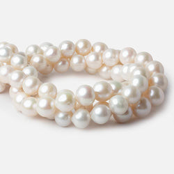 11-15mm Off White Round Freshwater Pearls A Grade 29 beads 16 inch (ONLINE ORDER ONLY)