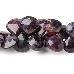10-12mm Sugilite Faceted Heart Beads 8 inch 40 pieces AA (ONLINE ORDER ONLY)
