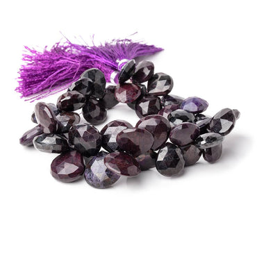 10-12mm Sugilite Faceted Heart Beads 8 inch 40 pieces AA (ONLINE ORDER ONLY)