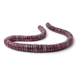 11-17.5mm Indian Ruby Plain Heishi Beads 18 inch 142 pieces AA (ONLINE ORDER ONLY)