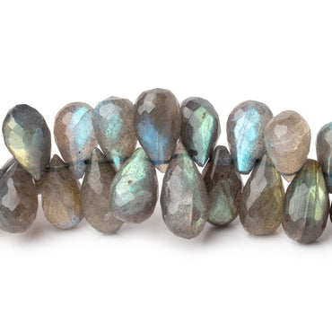11-17mm Labradorite Faceted Tear Drop Beads 8 inch 48 pieces (ONLINE ORDER ONLY)