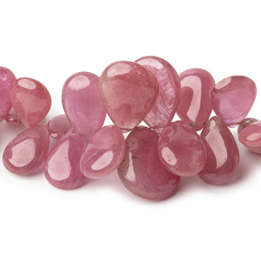 11-17mm Ruby Plain Pear Beads 7.5 inch 56 pieces (ONLINE ORDER ONLY)