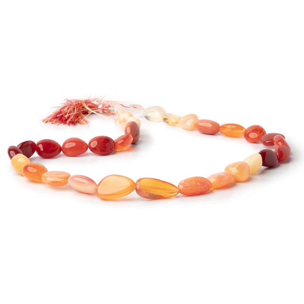 11-20mm Mexican Fire Opal Plain Nugget Beads 17 inch 32 pieces (ONLINE ORDER ONLY)